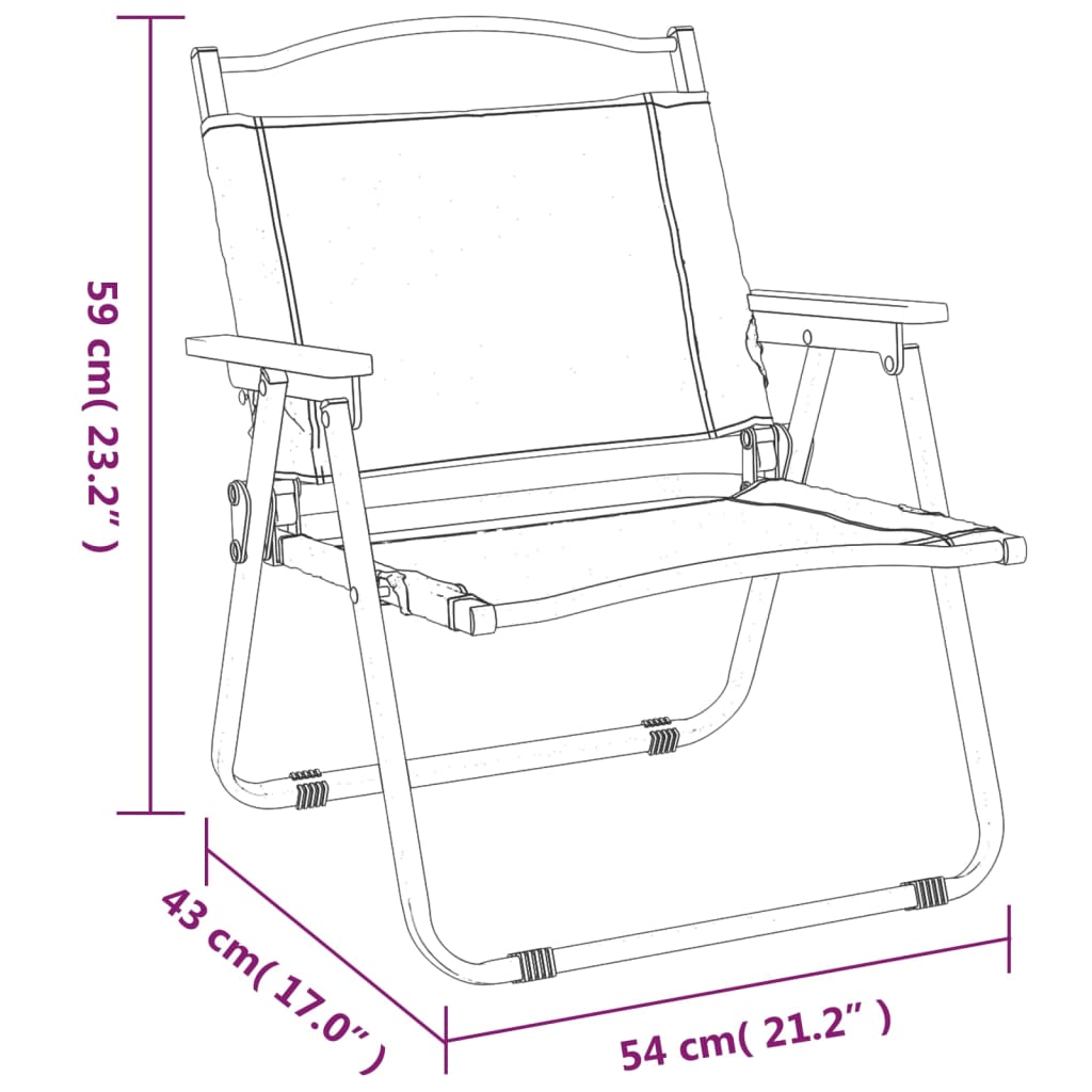 Campingstoelen Oxford Stof