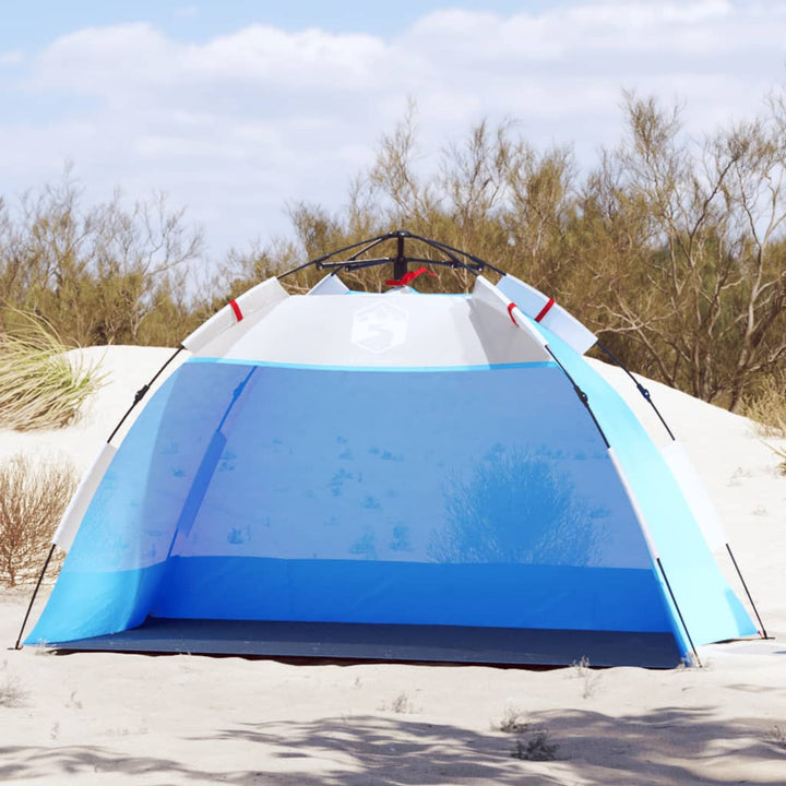 Strandtent 2-Persoons Waterdicht Snelontgrendeling Azuur