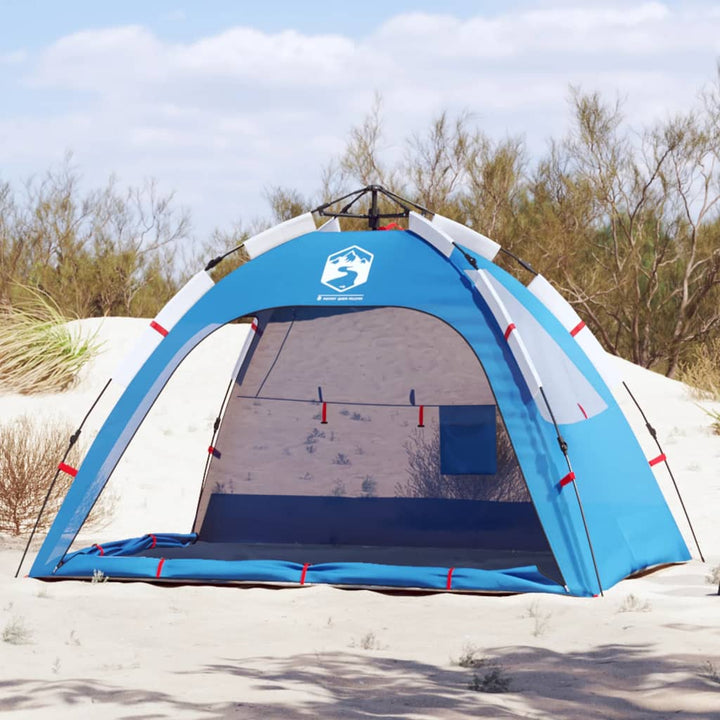 Strandtent 2-Persoons Waterdicht Snelontgrendeling Azuur