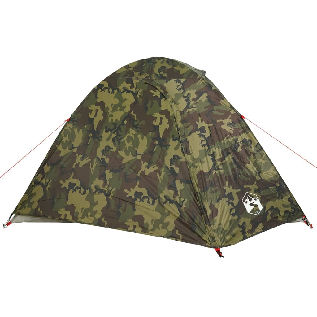 Koepeltent 4-Persoons Waterdicht Camouflage Gerookt Eiken