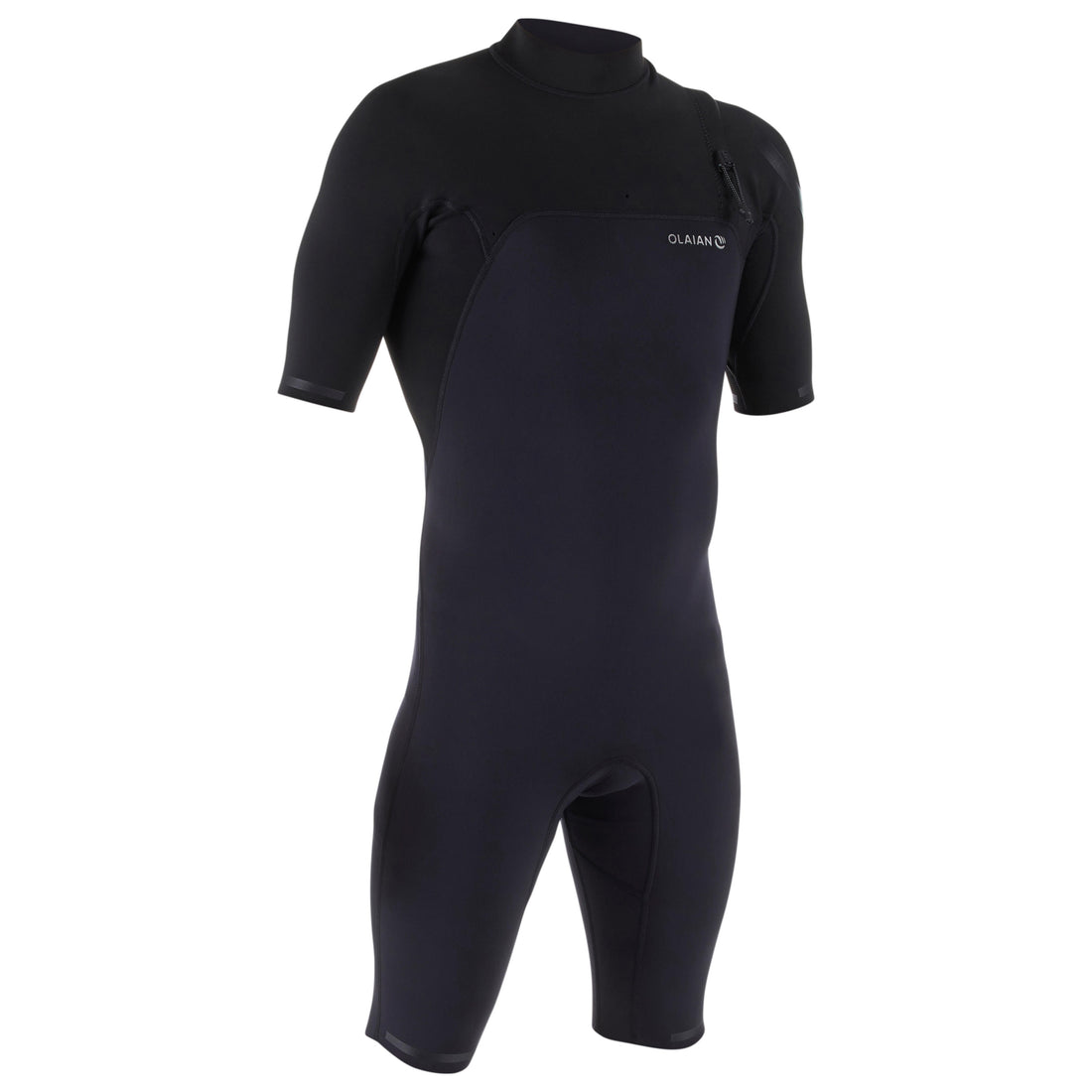 Shorty wetsuit voor surfen heren 900 korte mouwen no zip zwart