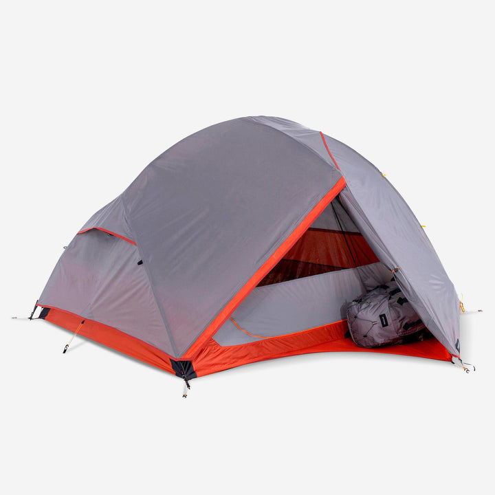 Koepeltent voor trekking mt900 3 personen grijs