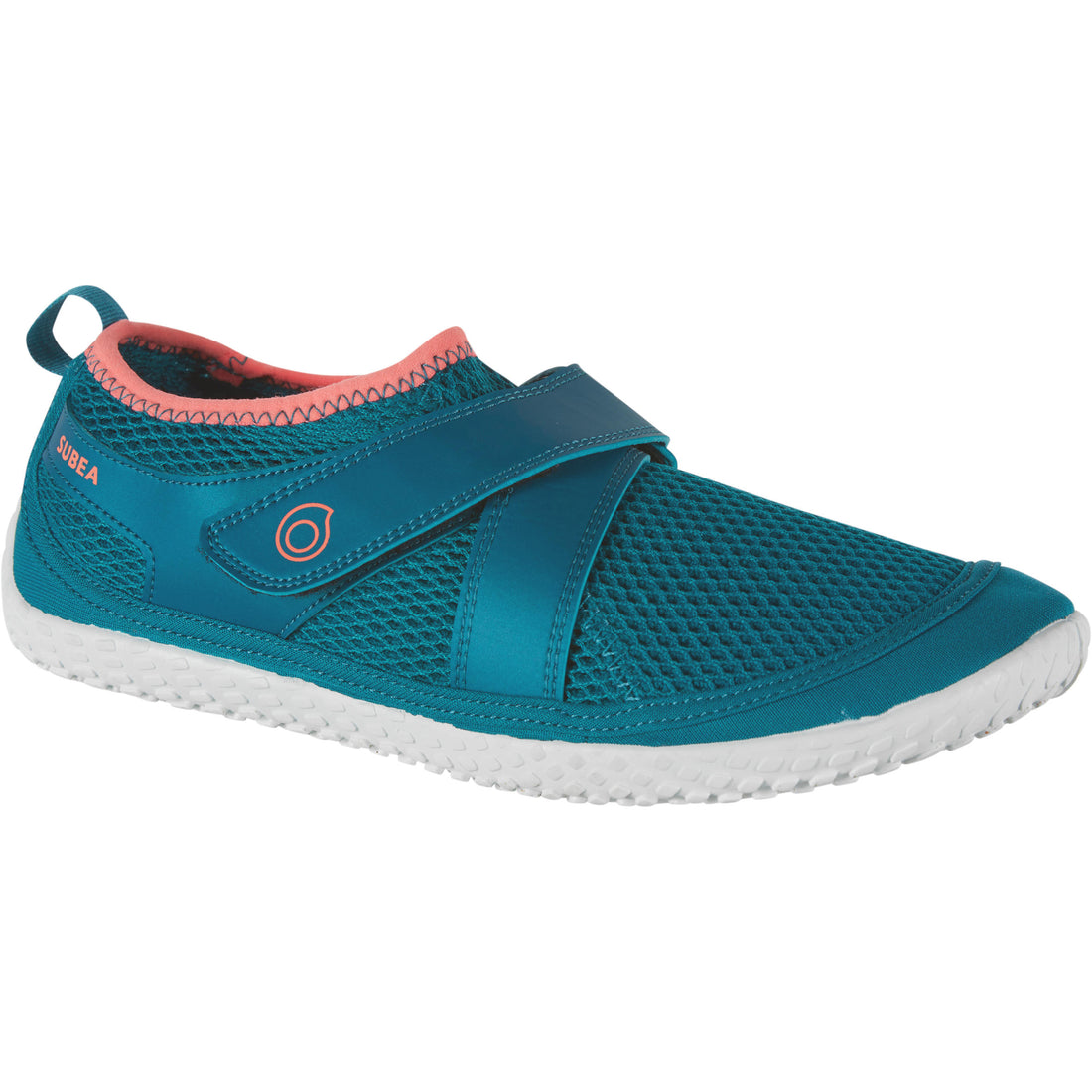 Waterschoenen met klittenband volwassenen aquashoes 500 blauw roze