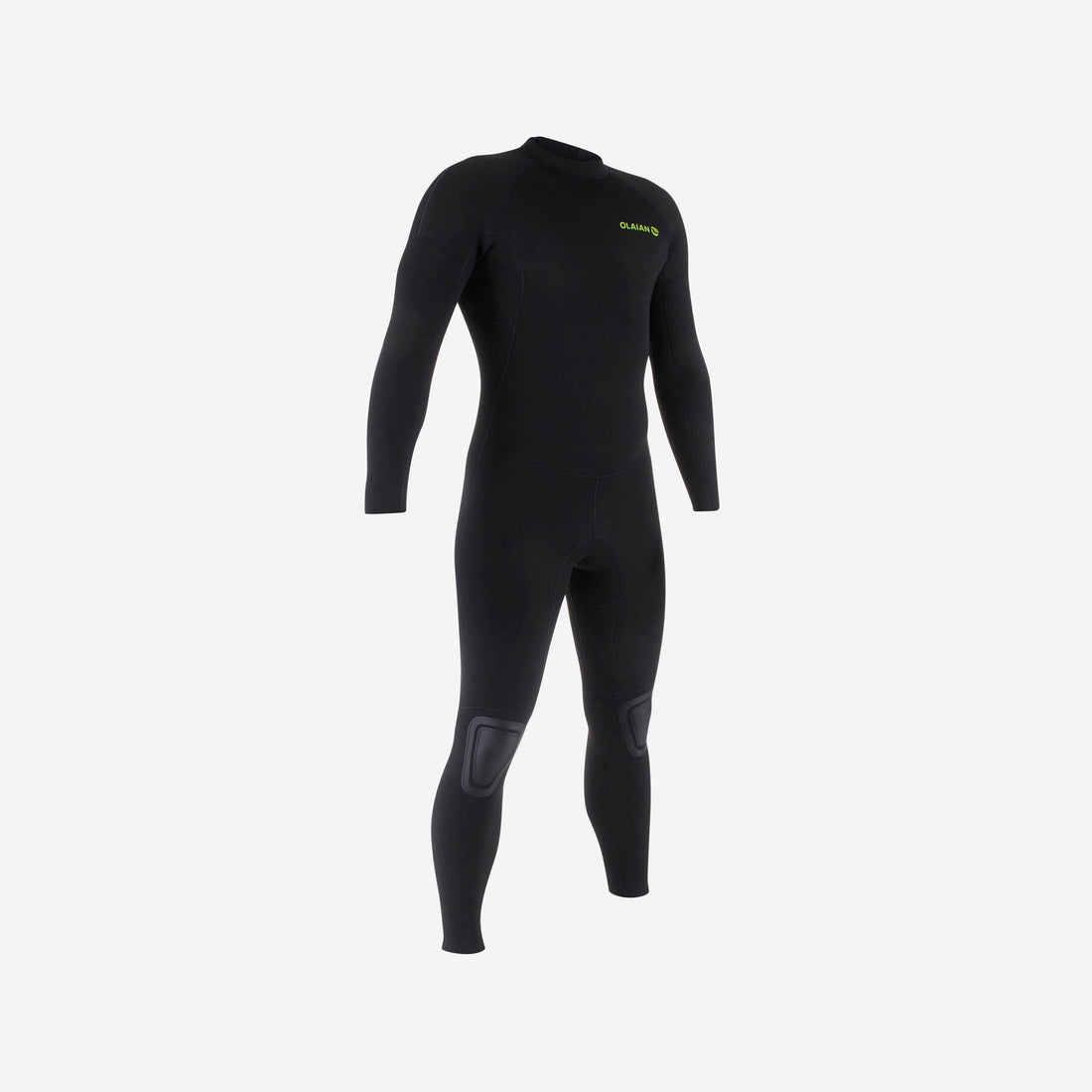 Herenwetsuit voor surfen 100 neopreen 4/3 mm zwart