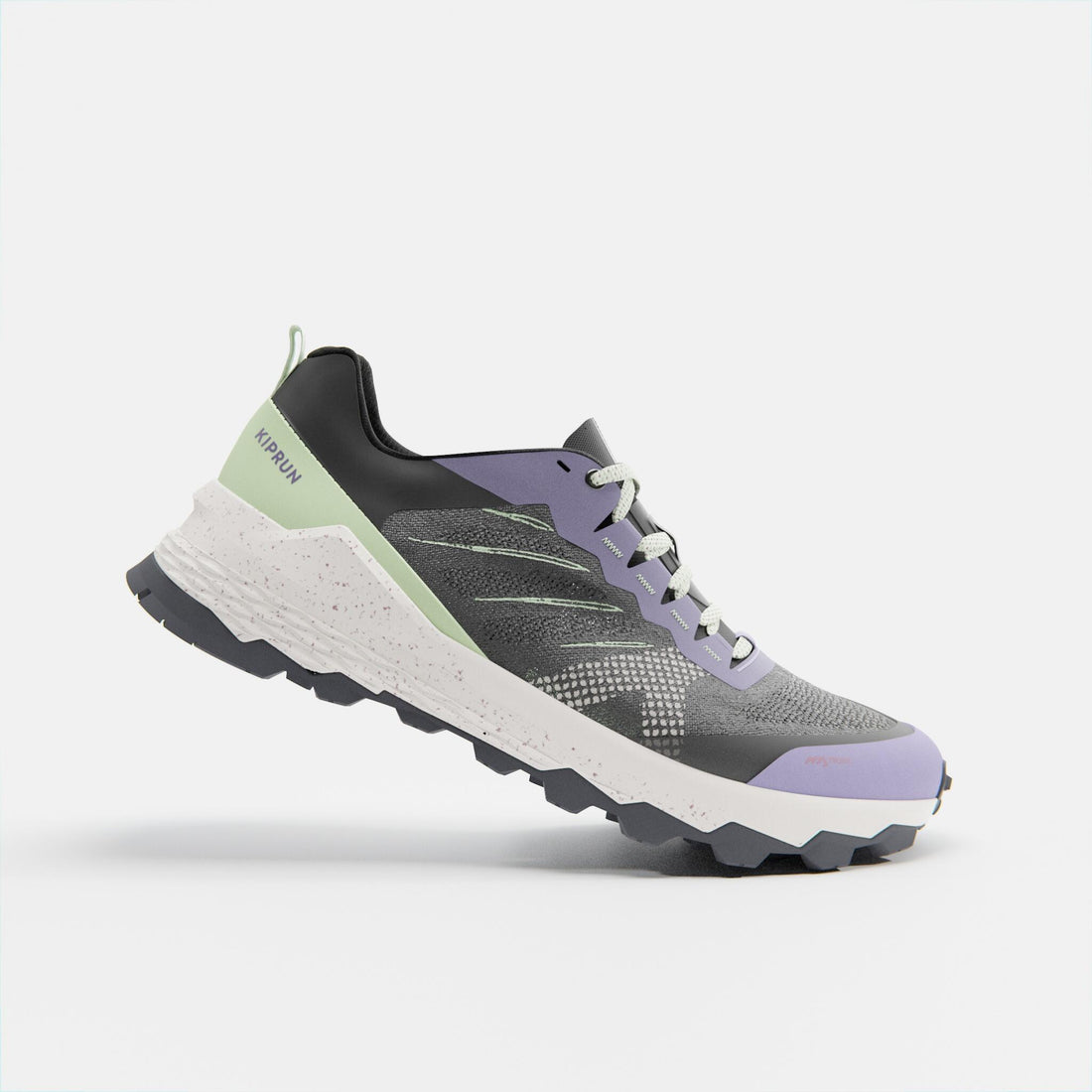 Trailschoenen voor dames mt3 paars/saliegroen