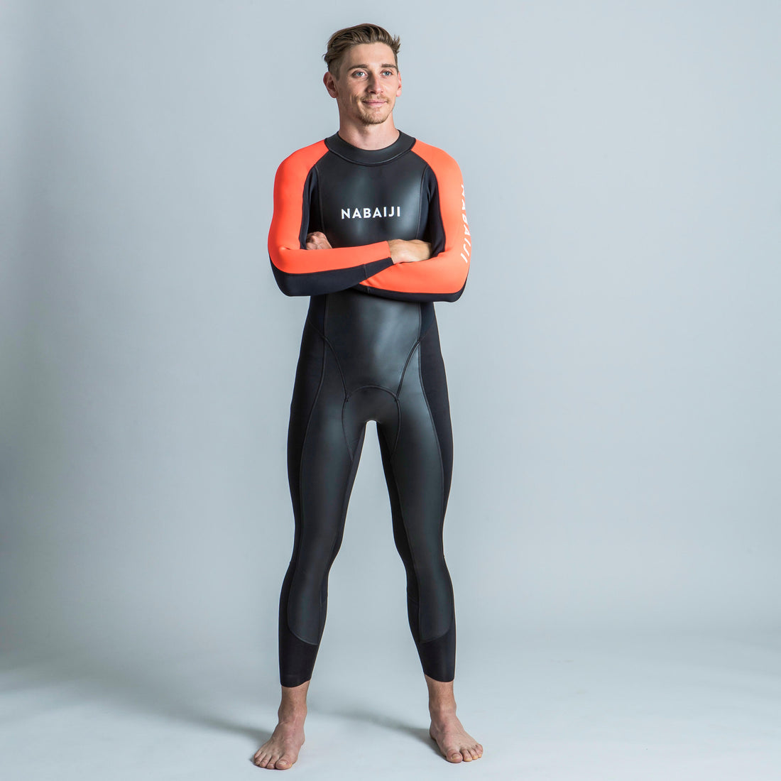 Wetsuit open water zwemmen heren ows 100